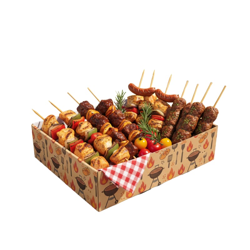 RB-06 Boîte rigide pour aliments de barbecue