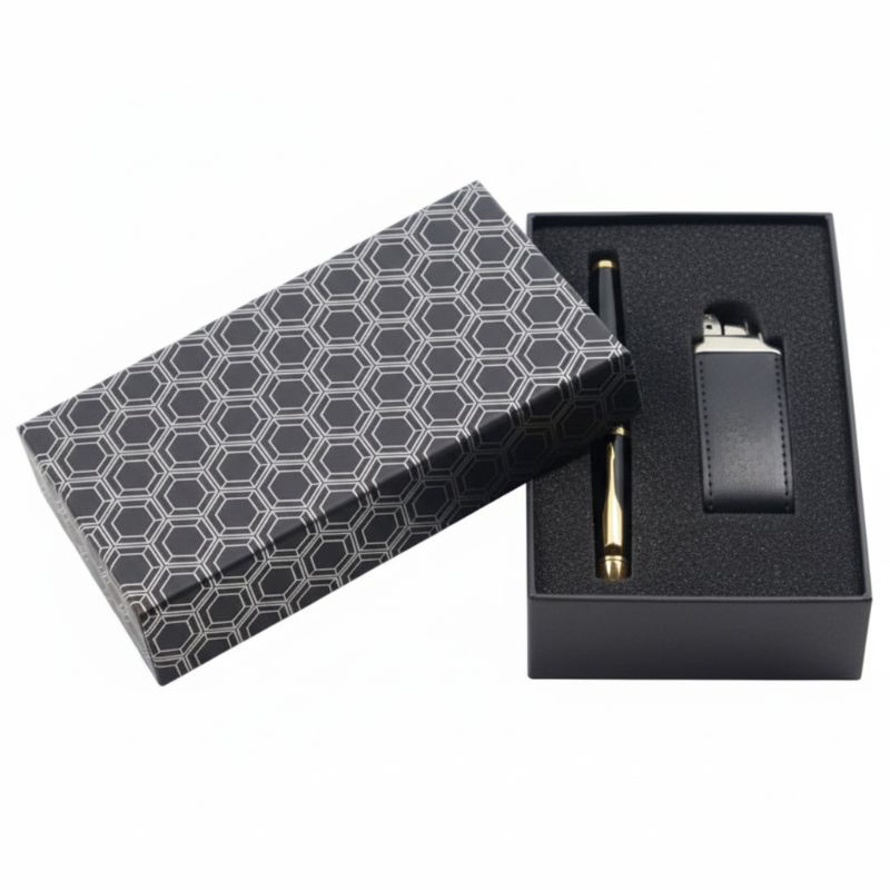 Boîte à couvercle et base pour stylo LB-203