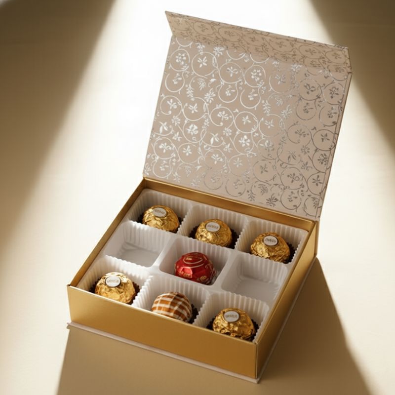 Boîte à fermeture magnétique pour chocolat MC-201