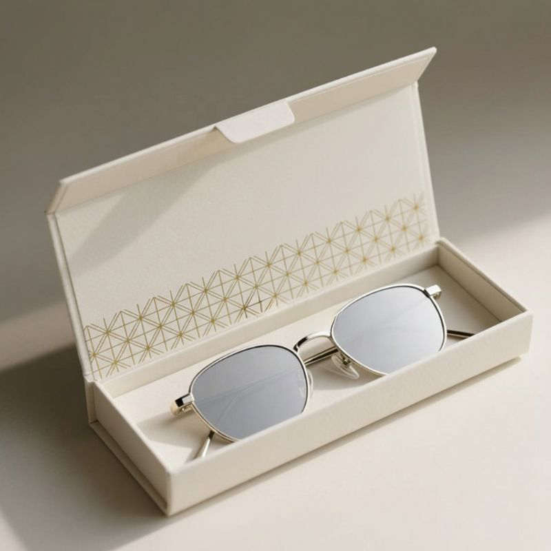 Boîte à fermeture magnétique pour lunettes de soleil MC-206