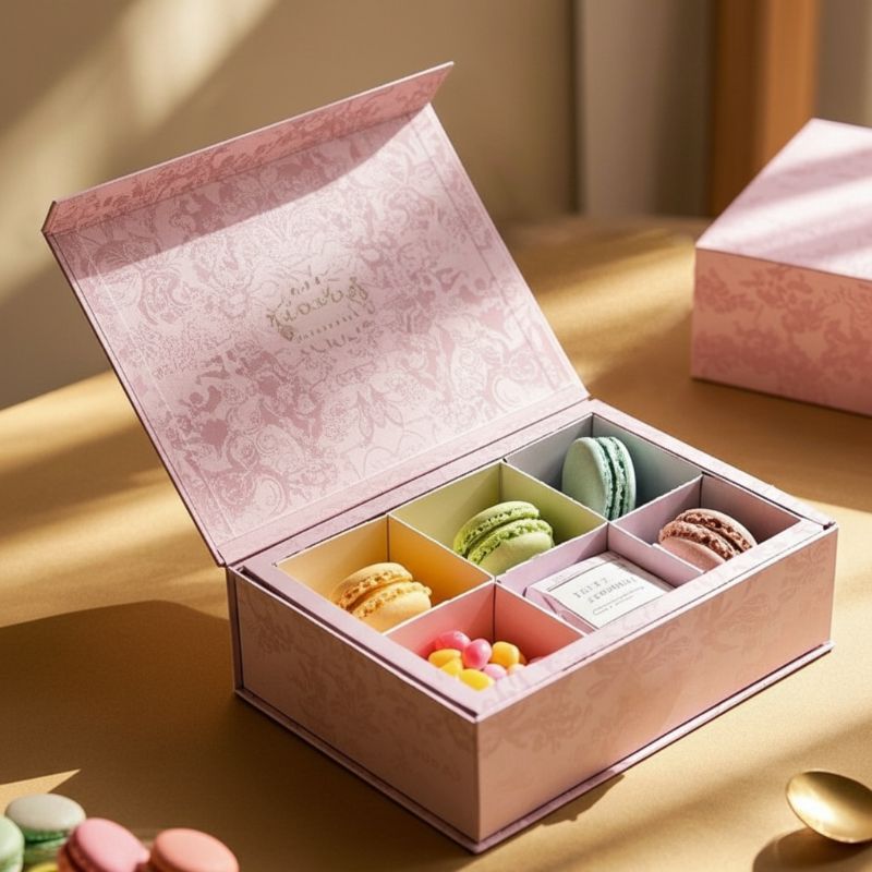 MC-211 Boîte à Fermeture Magnétique Macaron