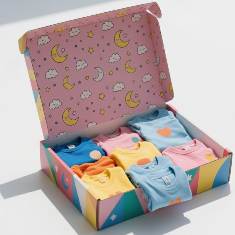 Boîte rigide RB-201 pour vêtements de bébé