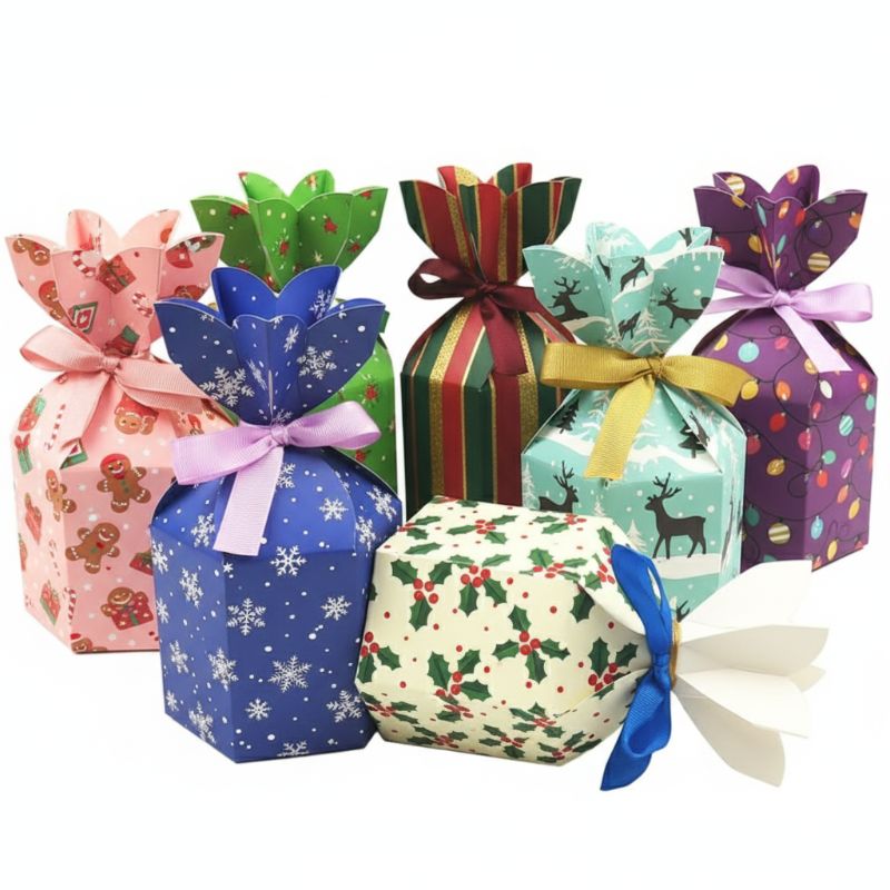 Boîte rigide pour bonbons de Noël RB-216