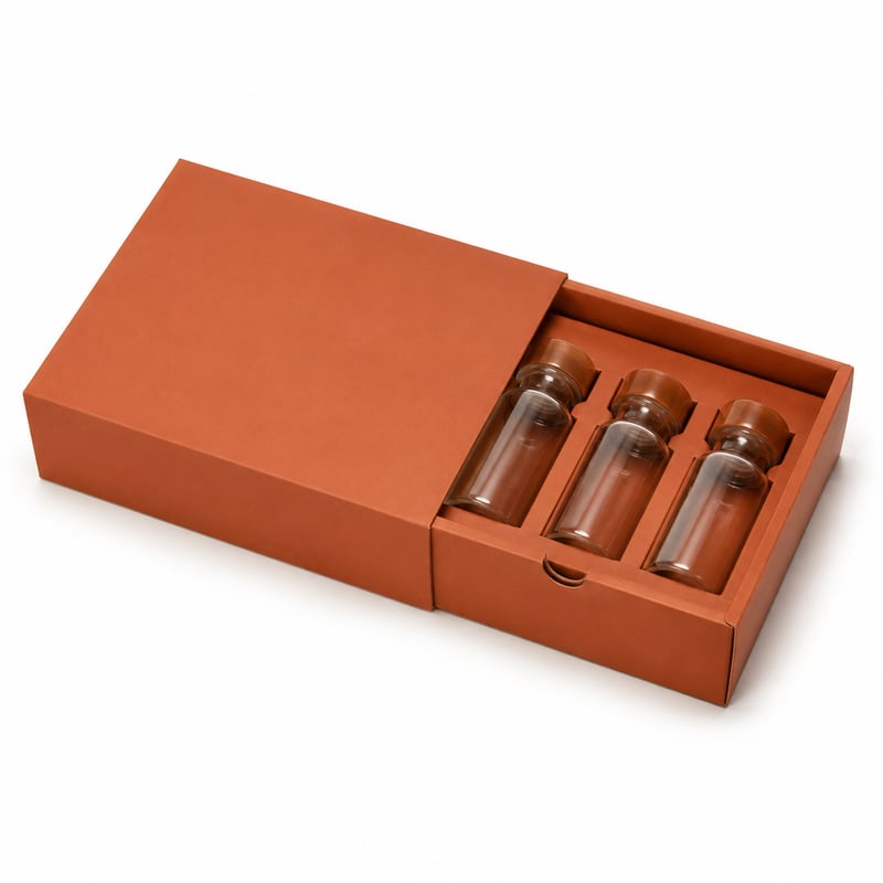 Boîte tiroir pour trio d'épices