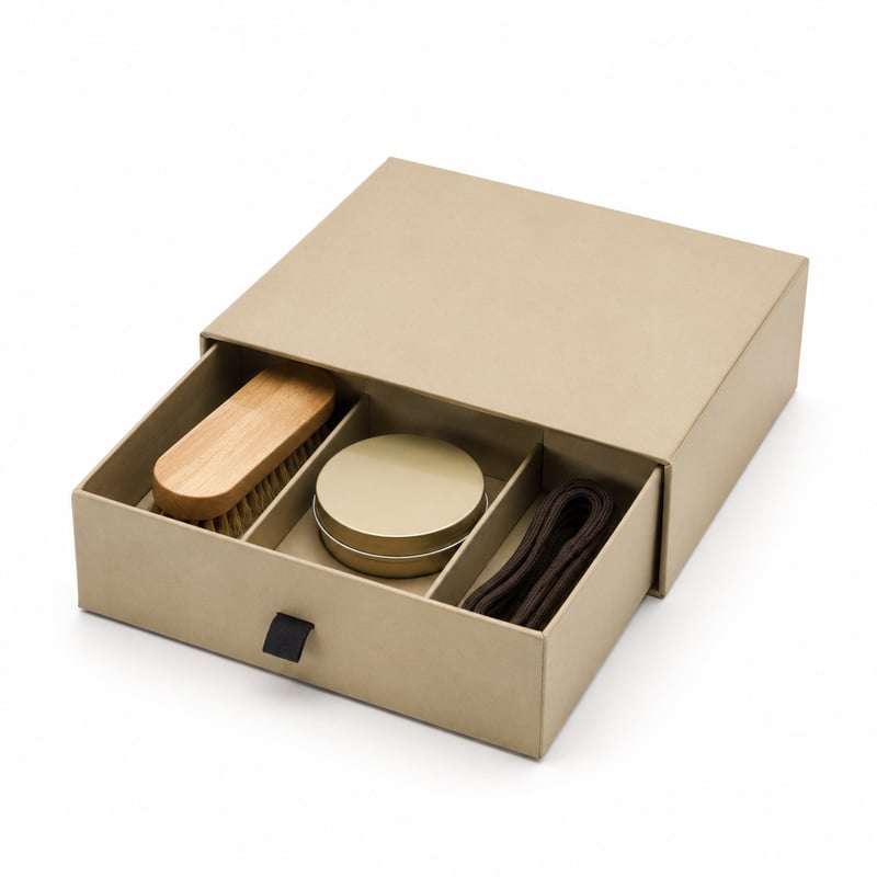 Boîte tiroir pour kit d'entretien de baskets