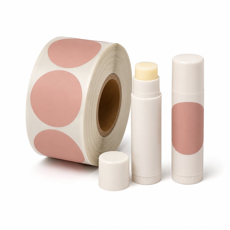 Étiquettes soft-touch pour baumes à lèvres