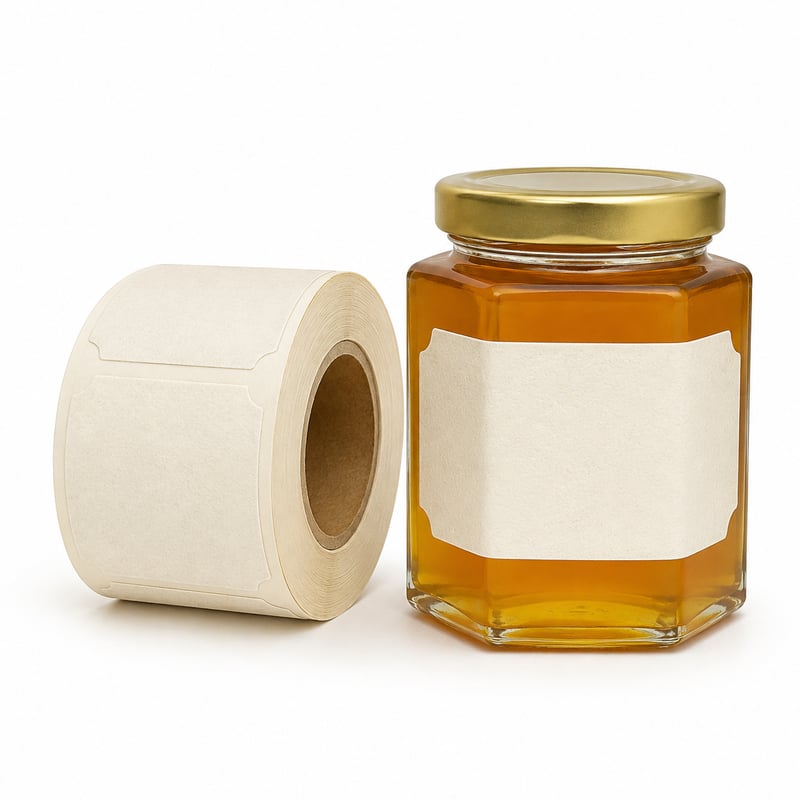 Étiquettes en papier pour pots de miel