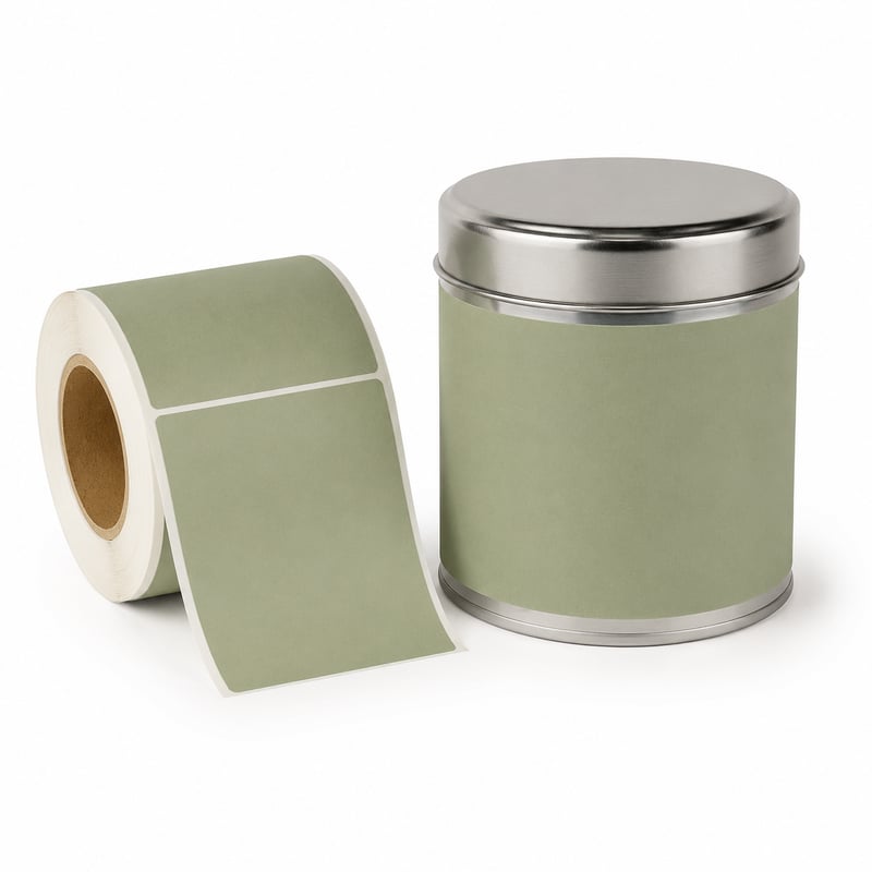 Étiquettes enveloppantes pour boîtes de thé