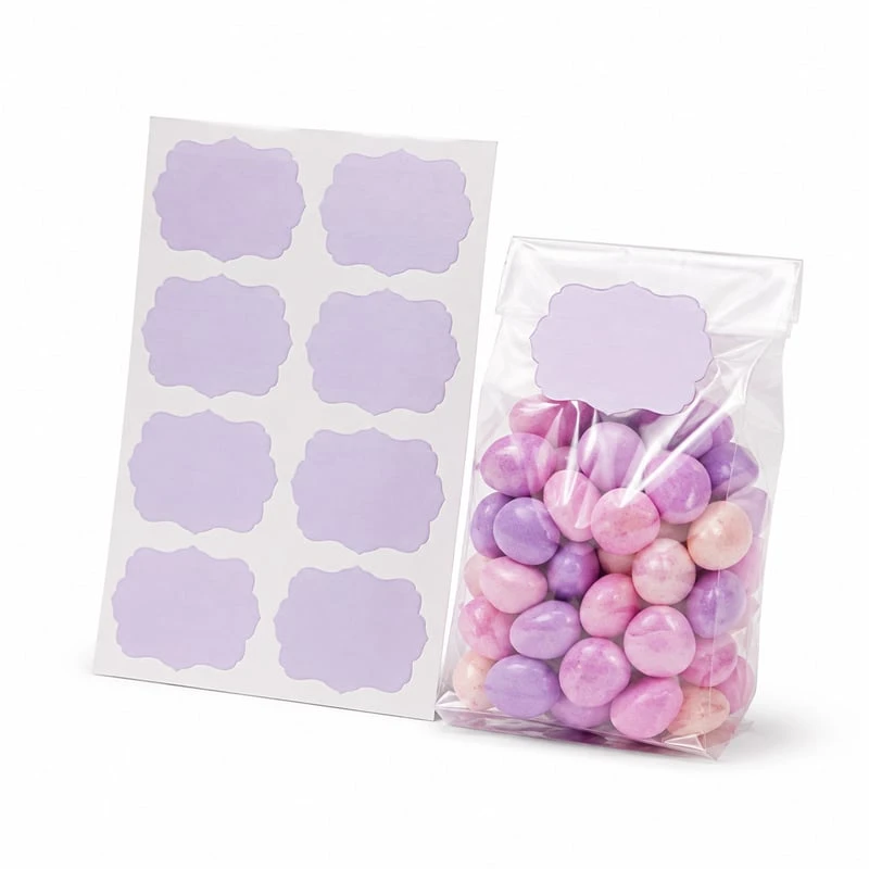 Étiquettes de fermeture pour confiseries