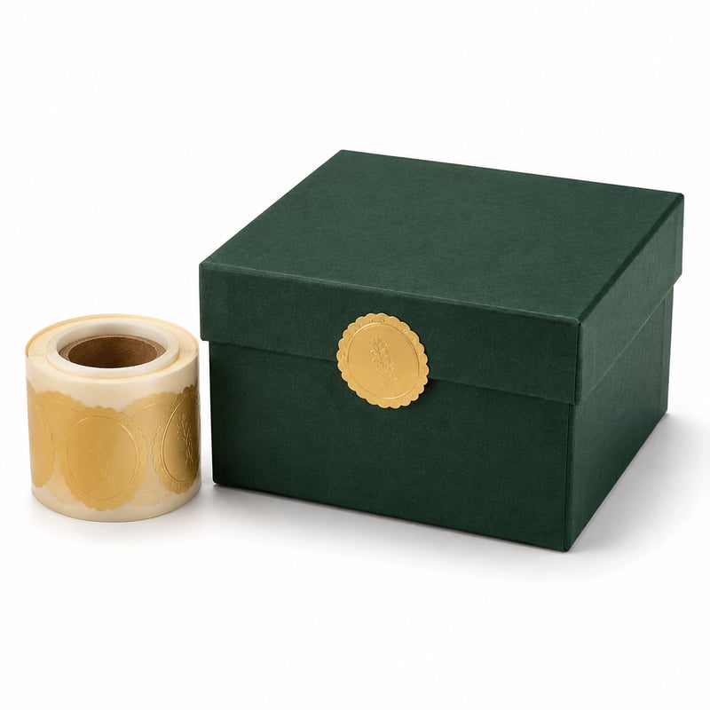 Étiquettes de scellage pour boîtes à bijoux