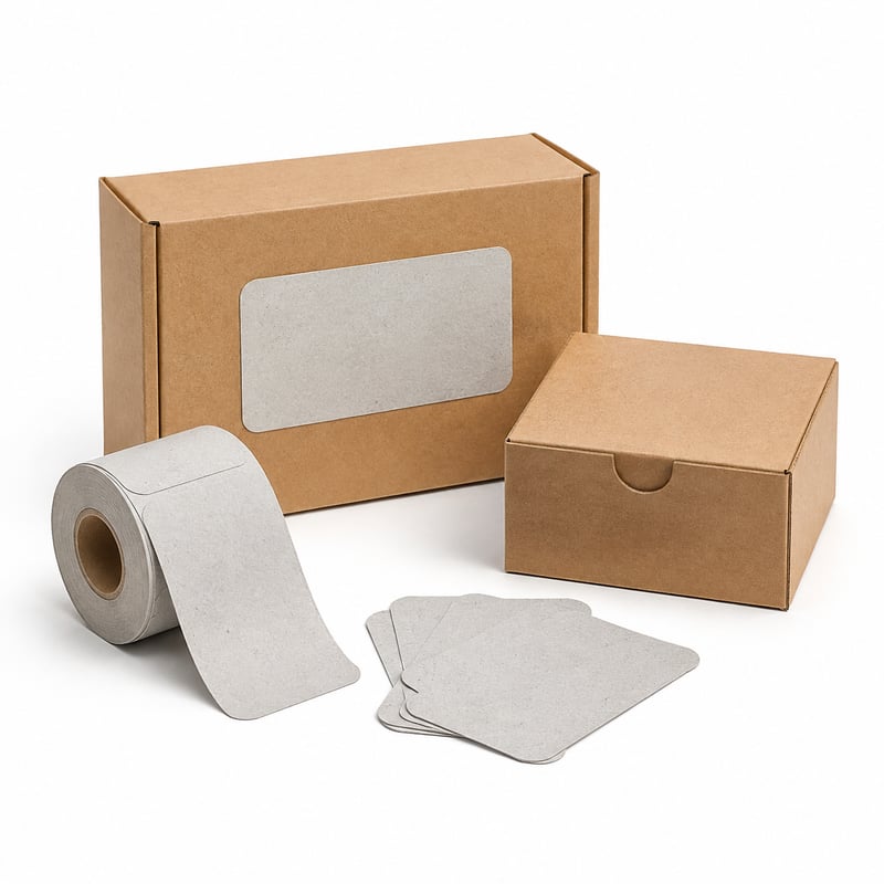 Étiquettes en papier recyclé