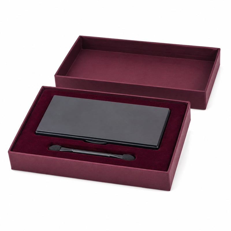 Boîte à couvercle et fond pour palette de maquillage