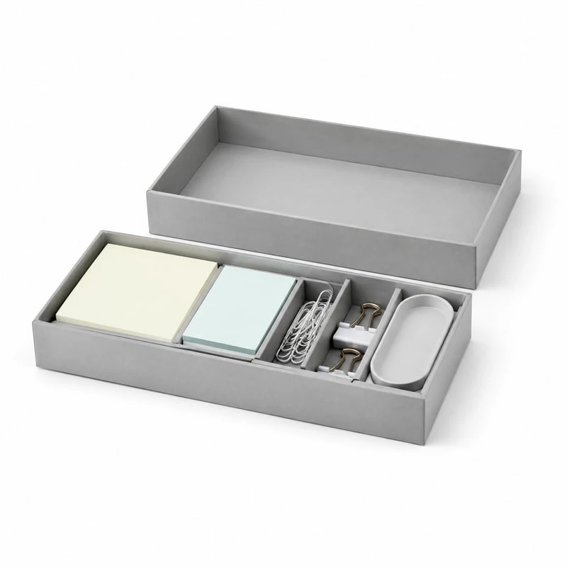 Boîte pour accessoires de bureau