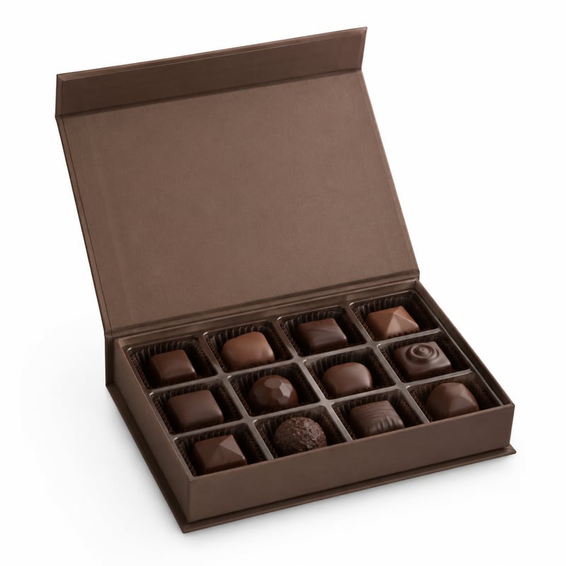 Boîte magnétique chocolat artisanal