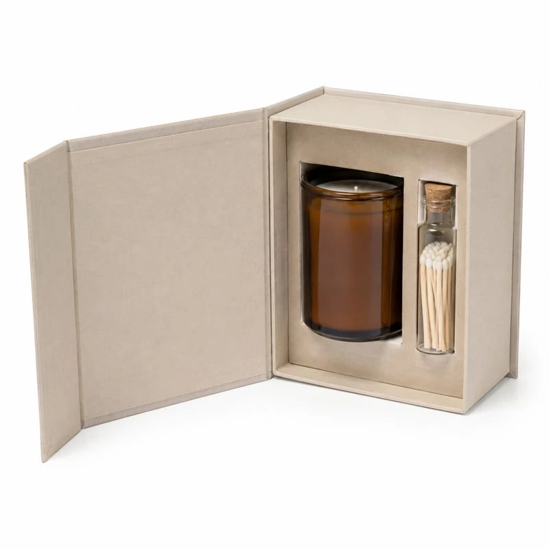 Boîte magnétique cadeau bougie