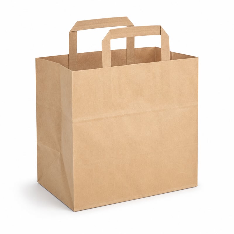 Sac en papier pour vente à emporter de boulangerie