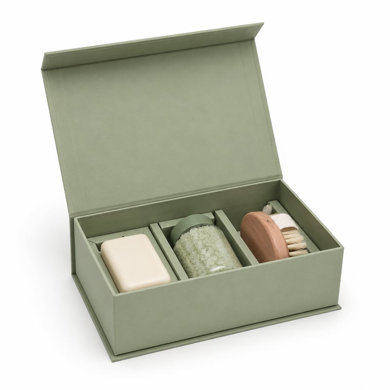 Boîte rigide pour rituel de bain
