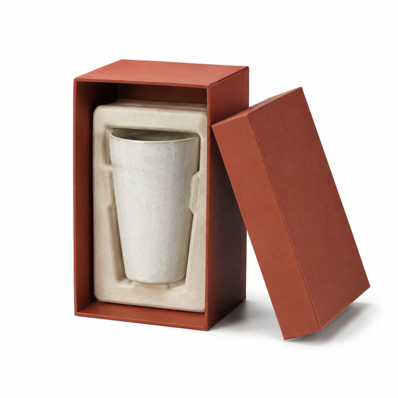 Boîte rigide pour tasse en céramique